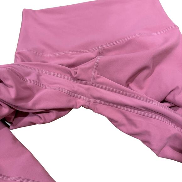 Lululemon Align High Rise Leggings 25” Pink Nulu Size 6 - Picture 7 of 8